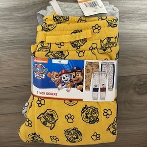 4T Nickelodeon Paw Patrol Kids Jogging
Bottoms, Sweatpants. 3 pack